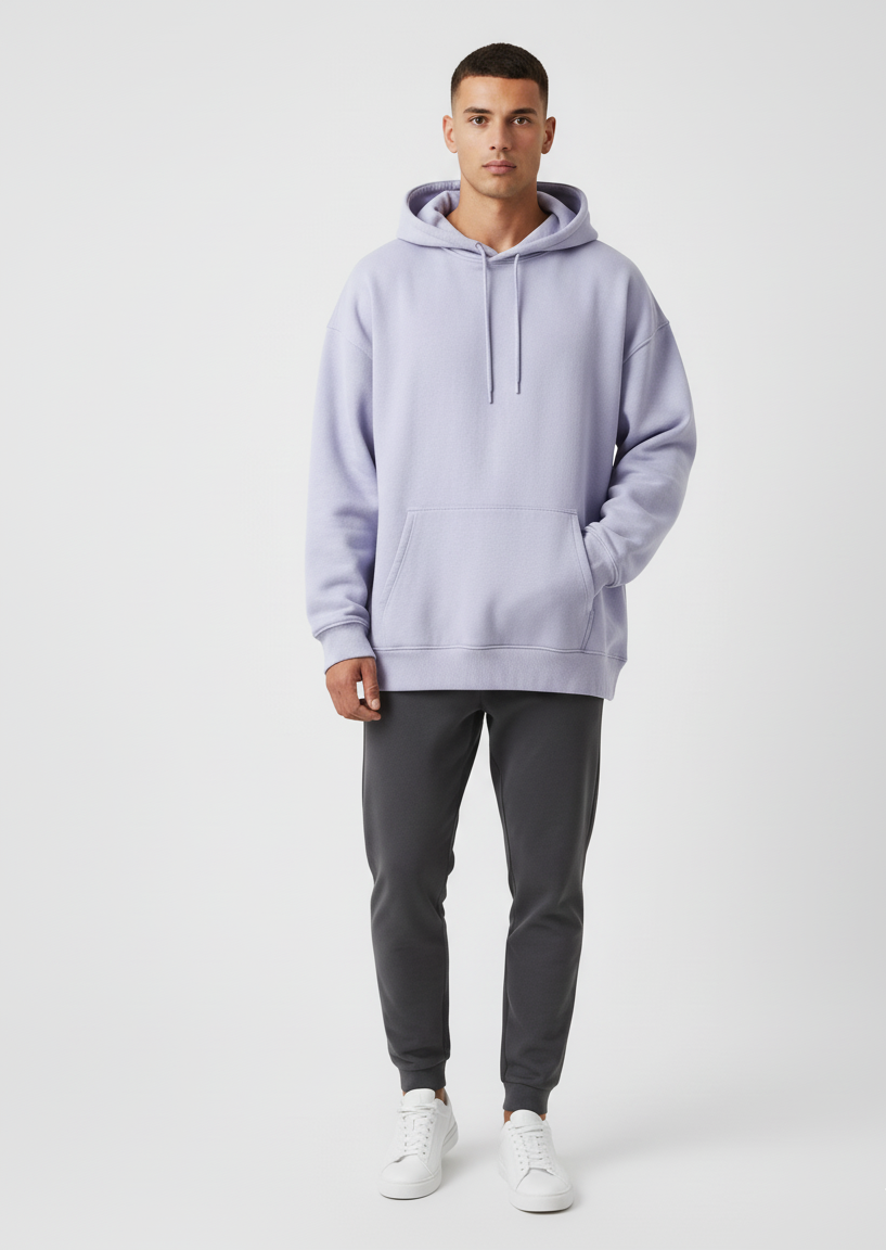 MODRIP's Lavender Oversized Unisex Hoodie